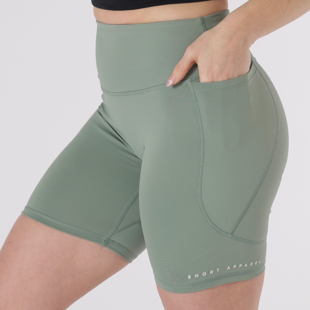 Petite Biker Shorts with Pockets